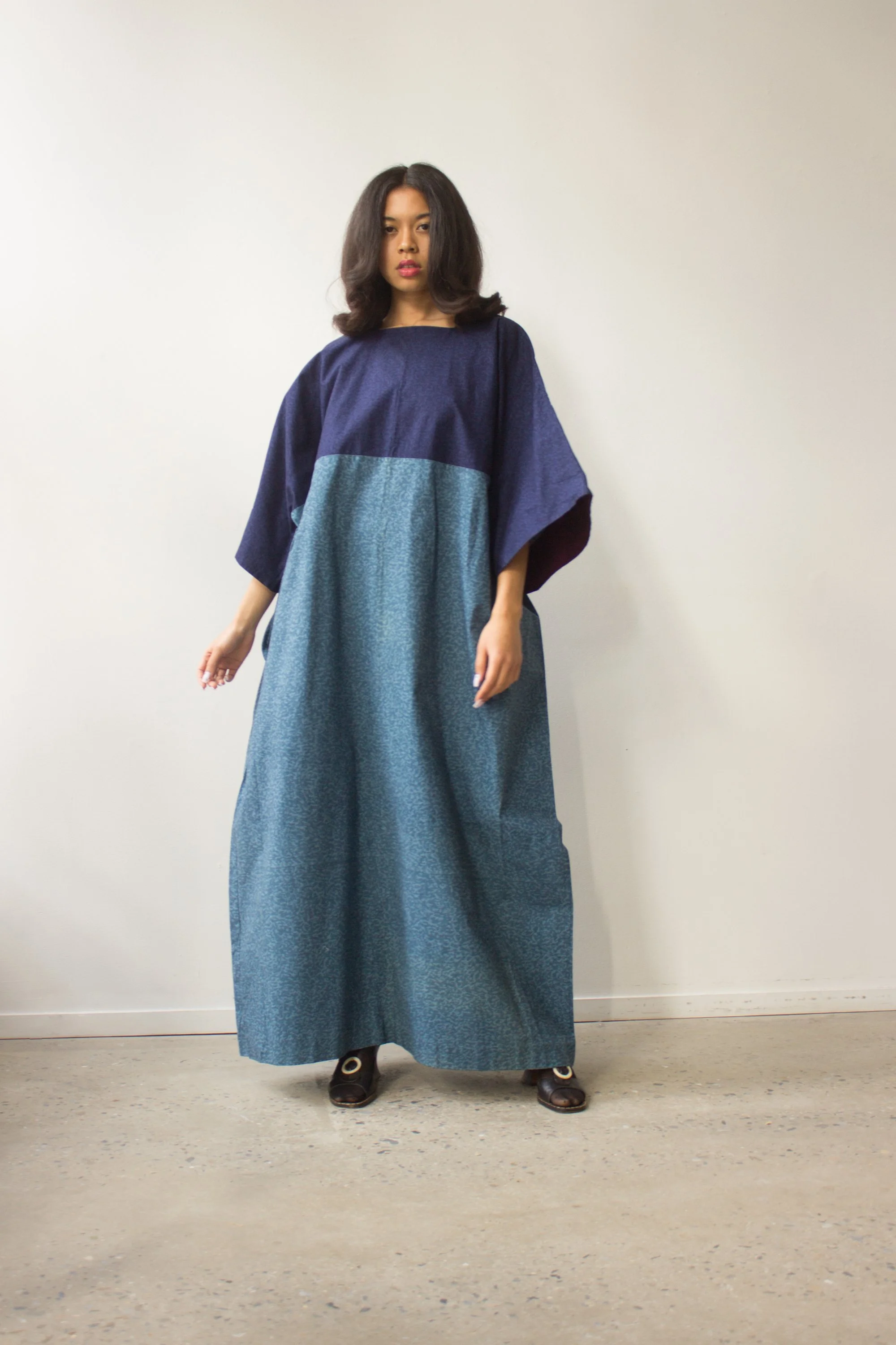 vanhaa jakaunista marimekko カティヴィンテージキルト 1975 Marimekko Colorblock Kaftan — Wayward Collection